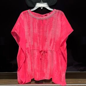 Pink Tie-Dye Girl’s Dressy Top